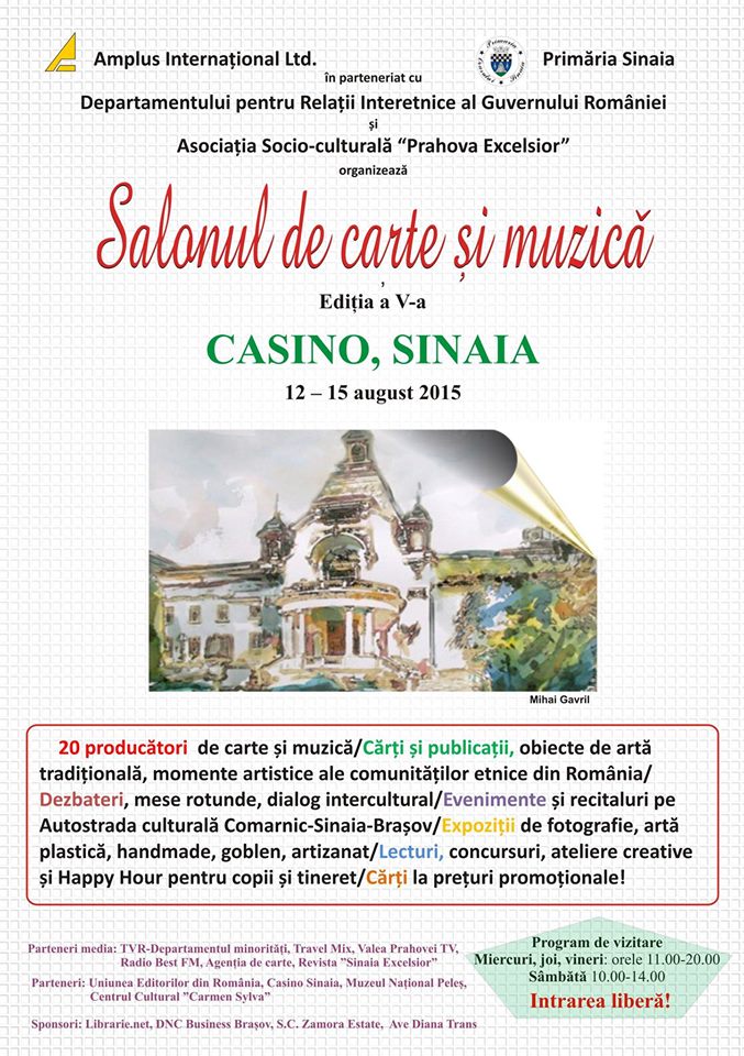 SINAIA, GAZDA ELEGANTĂ A CĂRŢII ŞI MUZICII